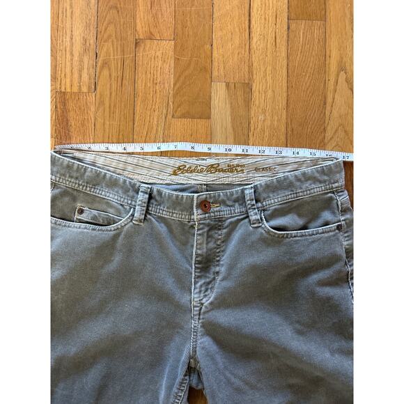 Eddie Bauer Womens Gray Cotton blend Corduroy Chino Pants Size 10 - Picture 3 of 9
